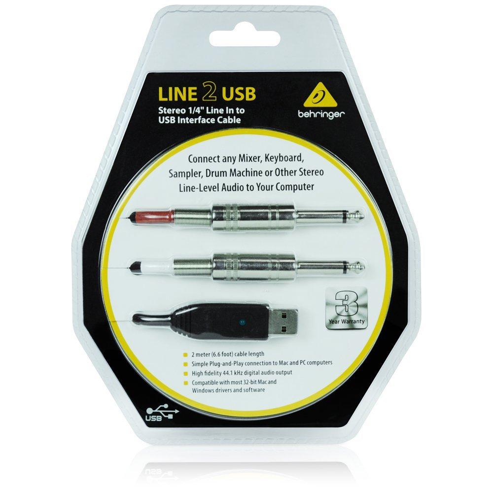 BEHRINGER LINE2USB - линейный стерео USB-аудиоинтерфейс — изображение 2