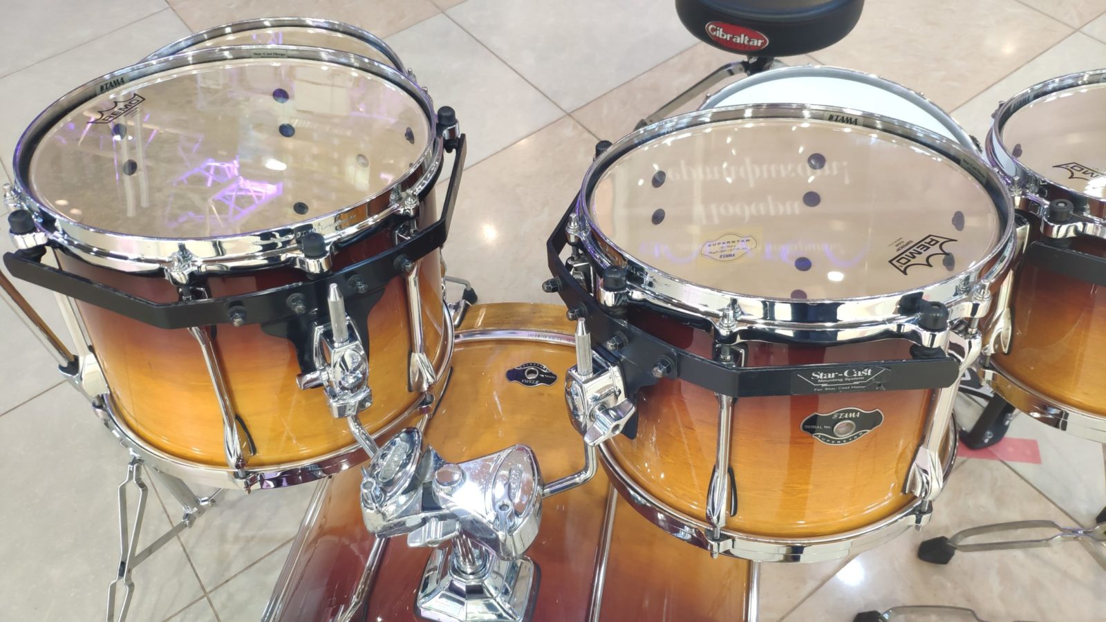 Tama SL52S-CAF - ударная установка из 5-ти барабанов (янтарный) серия SUPERSTAR CUSTOM — изображение 20
