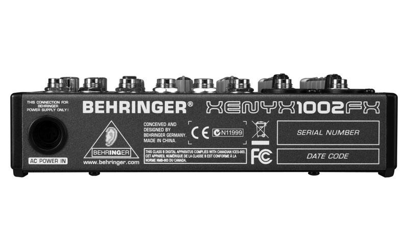 BEHRINGER 1002FX - микшер,2 микр. предусил.,8 линейных входов,24-битный эффект-процессор — изображение 3