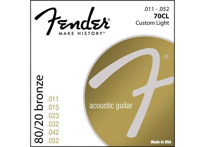 FENDER 70CL - струны для акустической гитары, 11-52, бронза