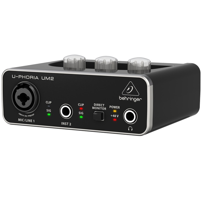 BEHRINGER UM2 - аудиоинтерфейс USB, 2 входа, 2 выхода, микр. предусилитель XENYX