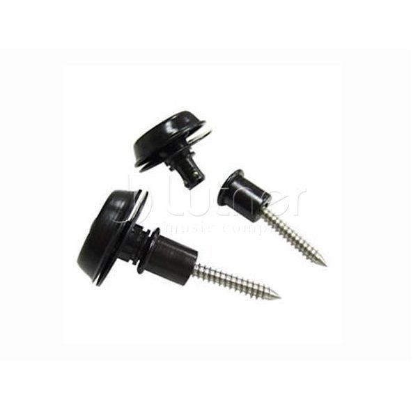 Dunlop SLS1403BK Straplok Flush - крепление ремня, черное, 2шт