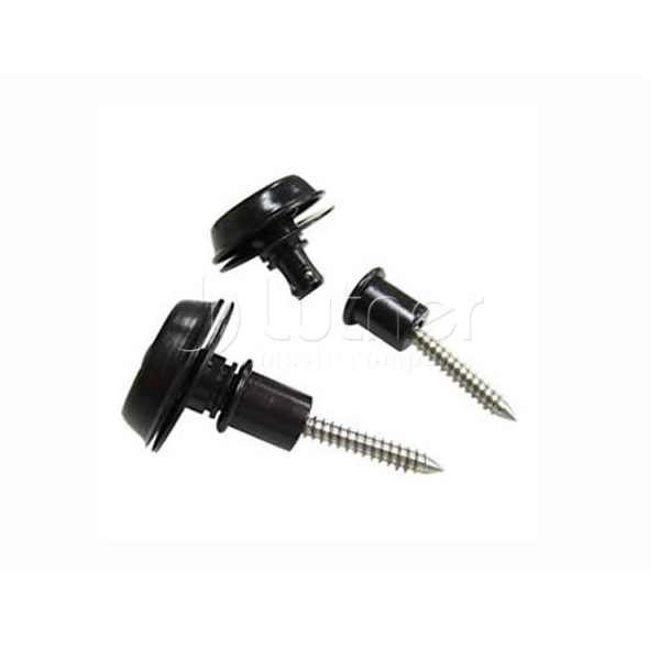 Dunlop SLS1403BK Straplok Flush - крепление ремня, черное, 2шт
