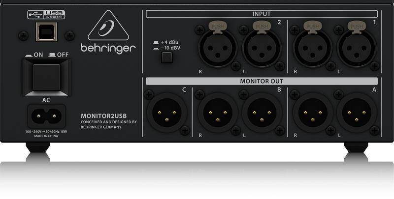 BEHRINGER MONITOR2USB - контроллер для системы студийного мониторинга — изображение 2