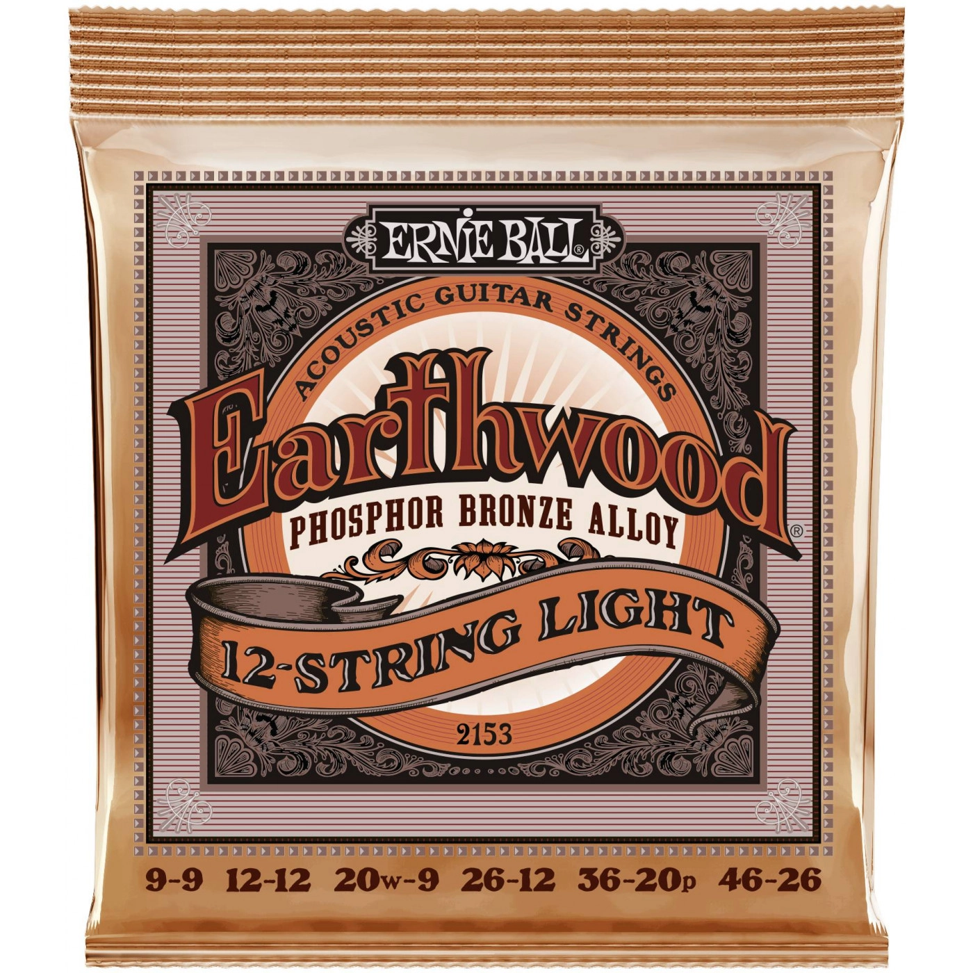 ERNIE BALL 2153 - струны для акустической 12-струнной гитары