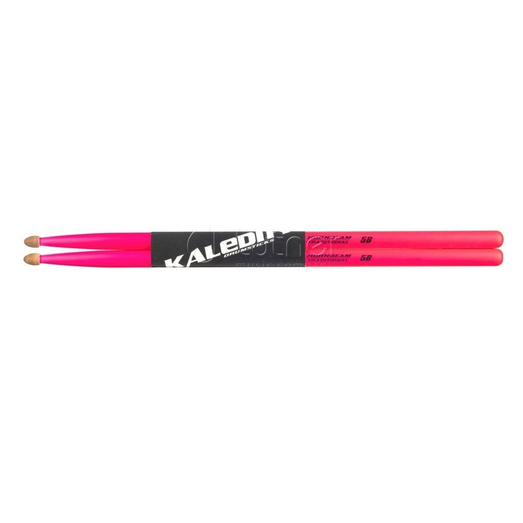 Kaledin Drumsticks Pink 5B - барабанные палочки, граб, розовые флуоресцентные