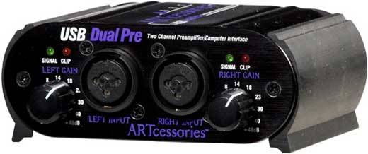 ART USBDualPrePs - микрофонный предусилитель, USB-интерфейс