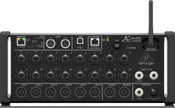 BEHRINGER XR18 - цифровой рэковый микшер 18 каналов, WiFi модуль