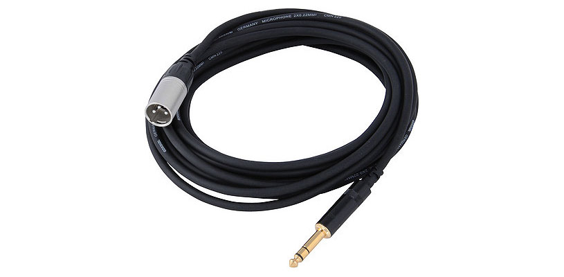 CORDIAL CFM 6 MV XLR - аудио кабель высокого качества с разъемами 1/4" джек на балансный папа XLR