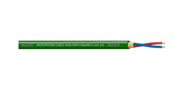 CORDIAL CMK 222GRN - микрофонный кабель 6,4 мм, зеленый