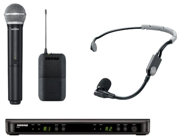 SHURE BLX1288E/CVL K3E - радиосистема с петличным и ручным микрофоном
