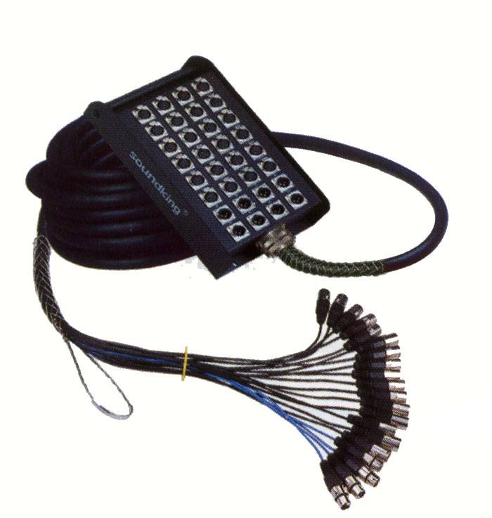 SOUNDKING AH106/30m - мультикор (stage box) 24x4, 30 метров