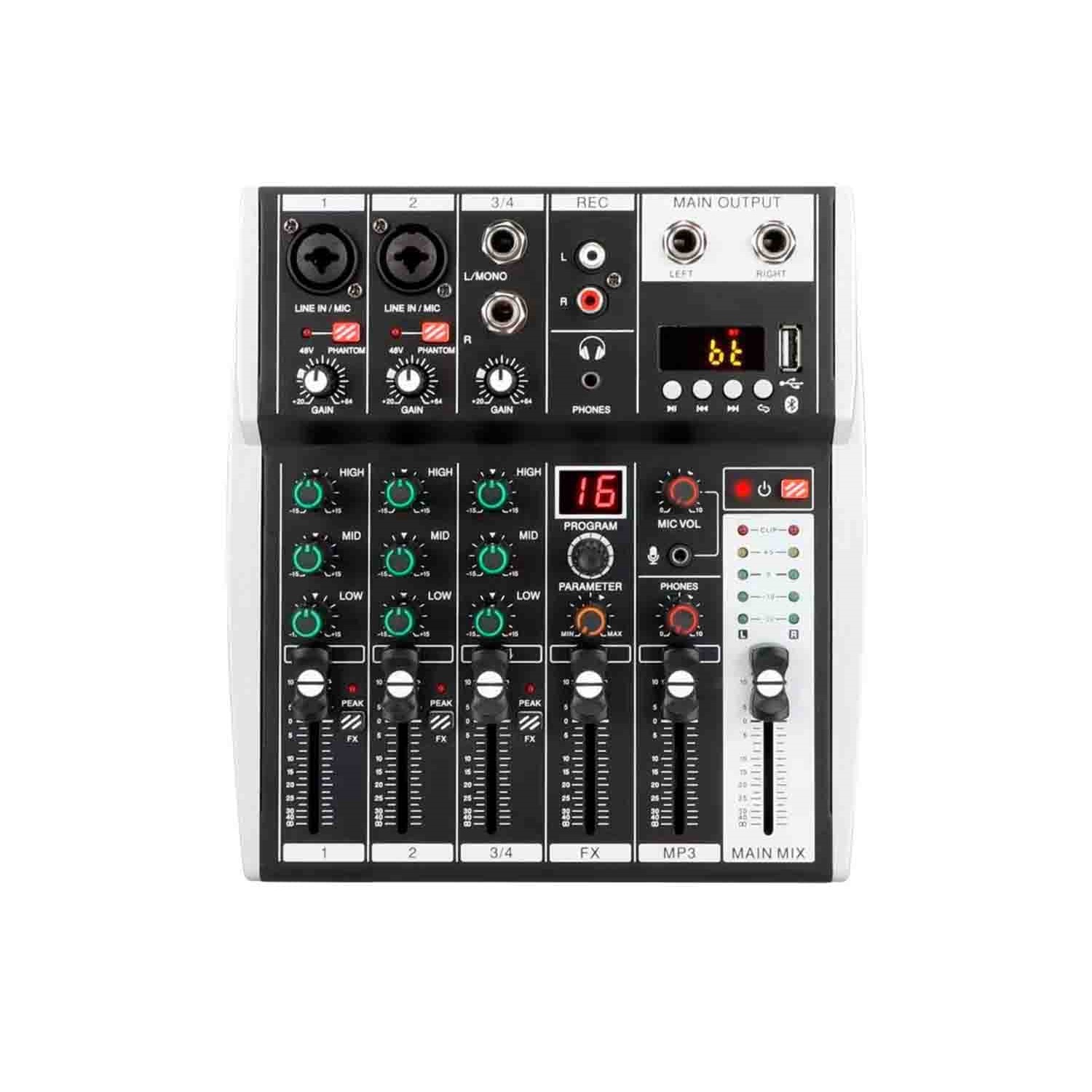 GRANDVOX MF-04BT - Микшерный пульт аналоговый.
