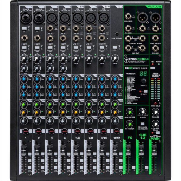MACKIE ProFX12v3 - 12-канальный микшер с процессором эффектов и USB