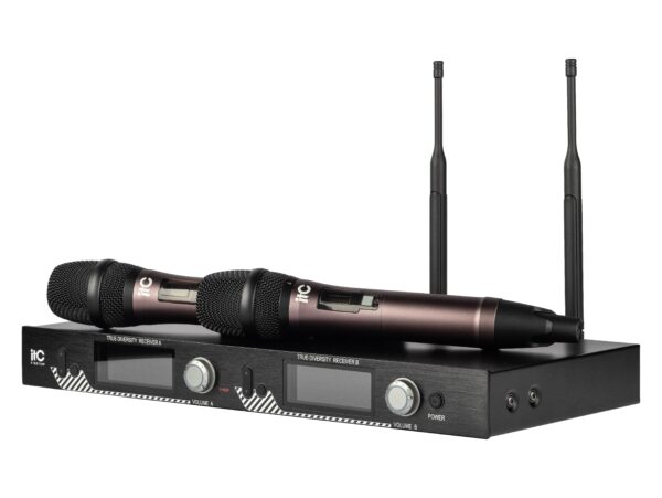 ITC T-521UH - двухканальная радиосистема с двумя ручными микрофонами