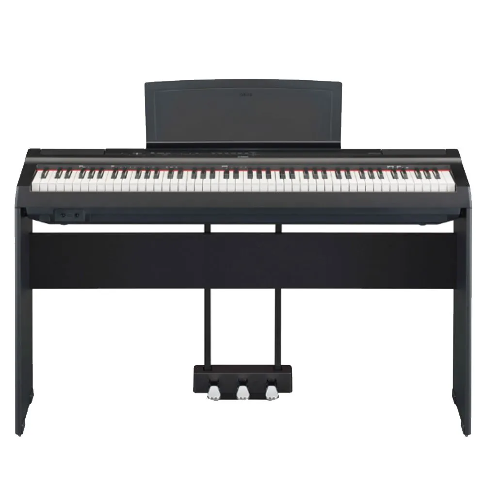 Yamaha P-125aB - цифровое фортепиано черное со стойкой и педалями