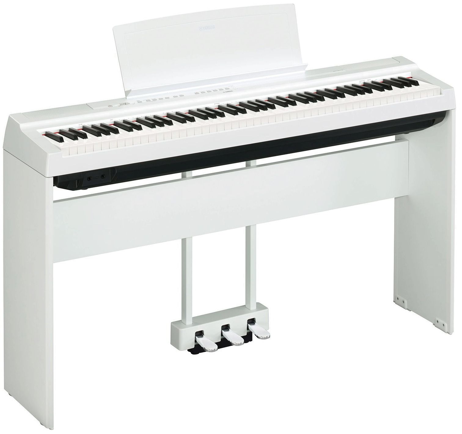 Yamaha P-125aWH - цифровое фортепиано со стойкой и педалями — изображение 2