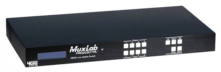 MuxLab 500444-EU Матричный коммутатор Поддержка HDMI 2.0