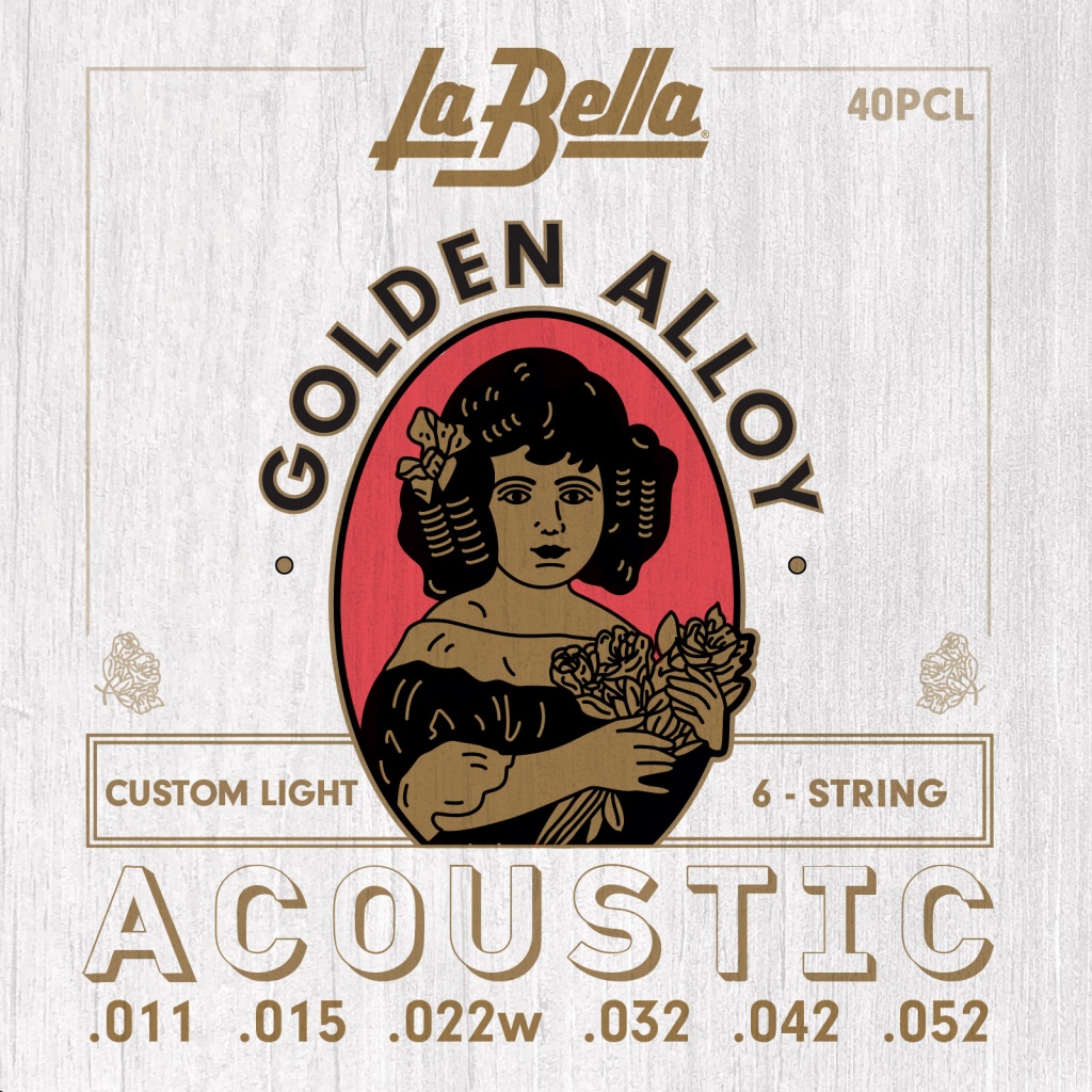 La Bella 40PCL - комплект струн для акустической гитары 11-52
