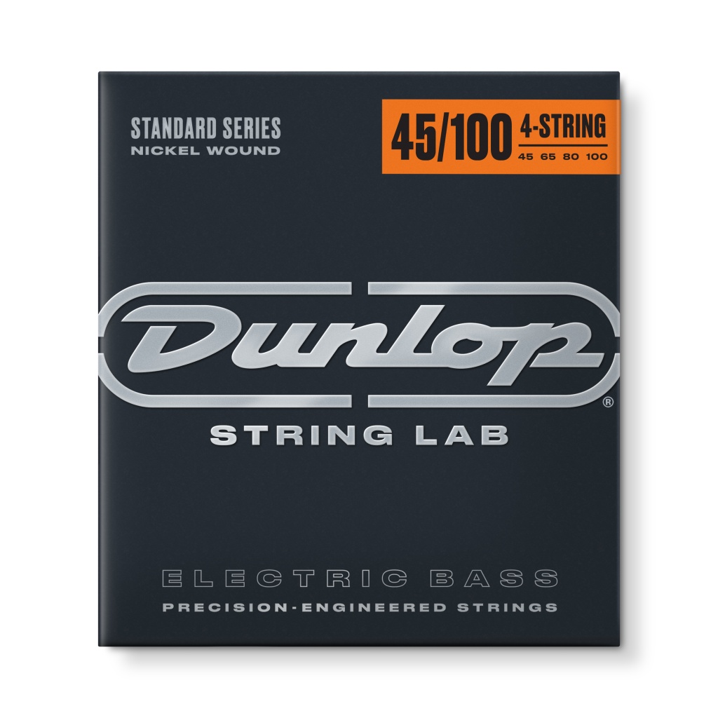 Dunlop DBN45100 - комплект струн для бас-гитары, никелированные, Medium Light, 45-100