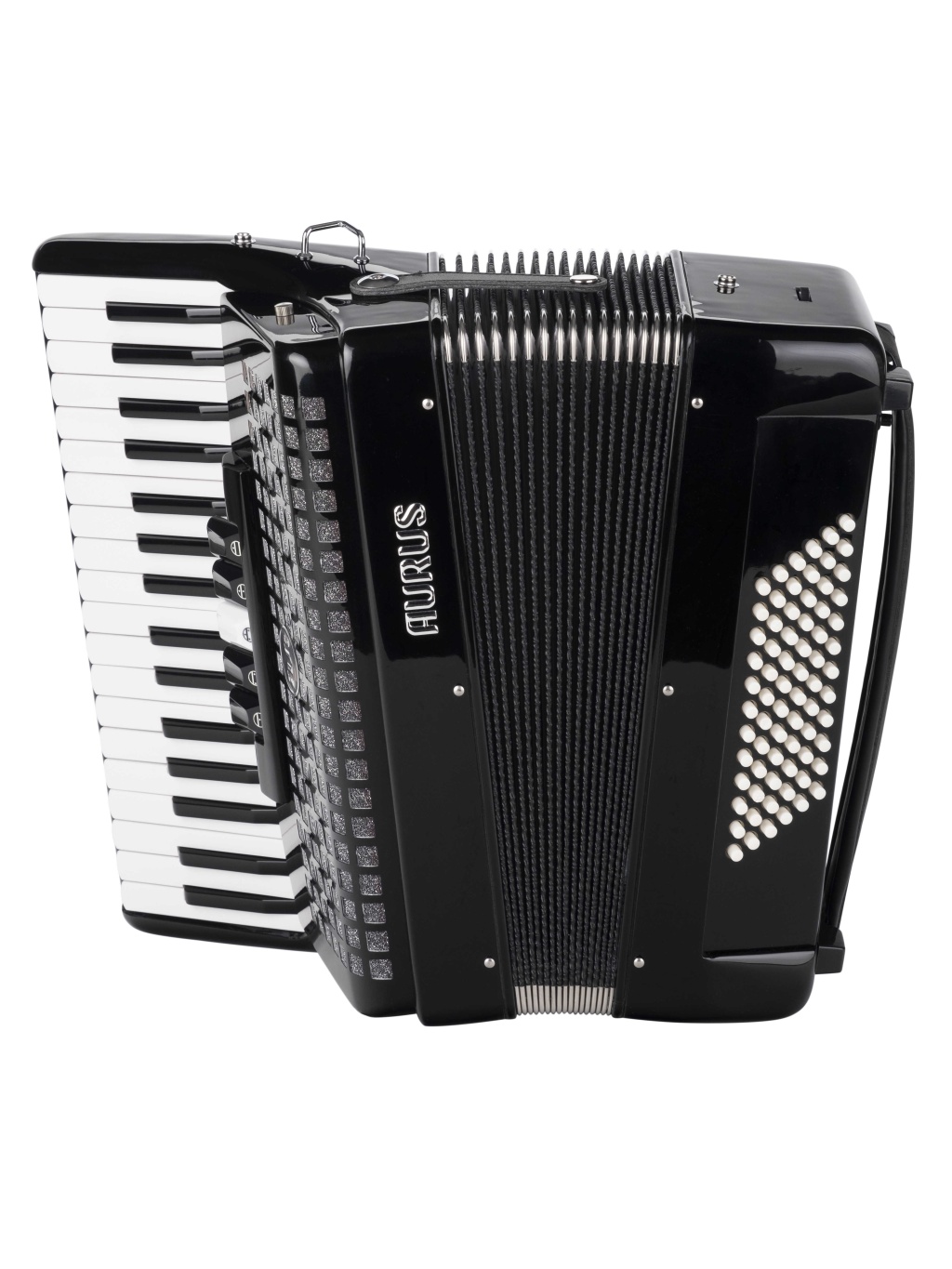 Aurus JH2022-BLACK - аккордеон 34/72/5, черный, с футляром,