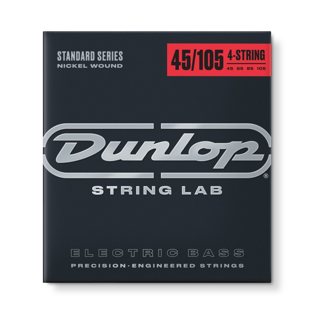 Dunlop DBN45105 - комплект струн для бас-гитары, никелированные, Medium Light, 45-105