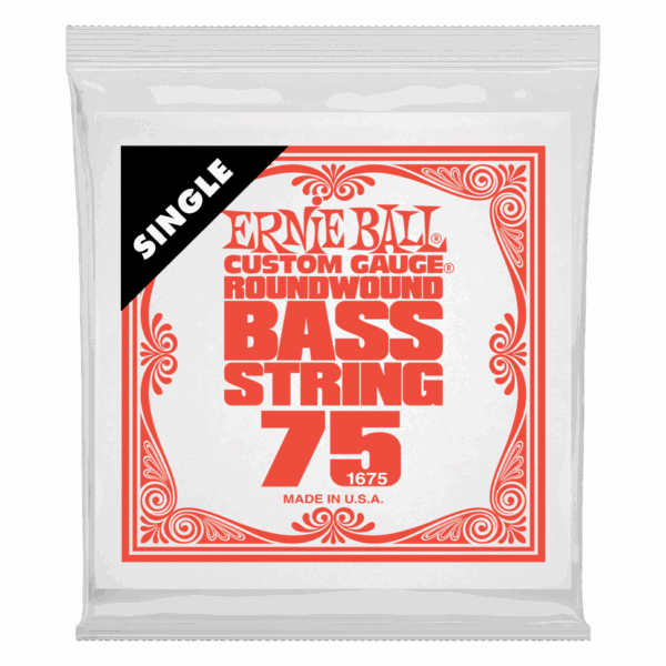ERNIE BALL 1675 - одиночная струна для бас-гитары. Сталь, обмотка никель, калибр .075