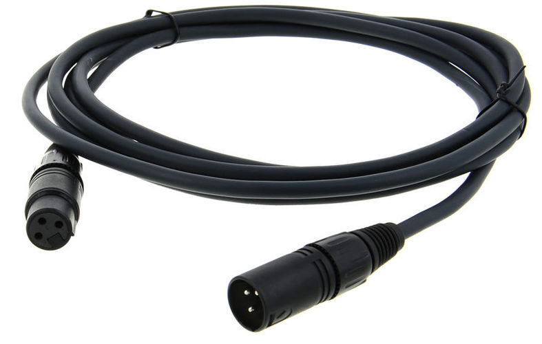 PROEL BULK250LU 3 -- микрофонный кабель, XLR папа XLR мама, длина - 3 m
