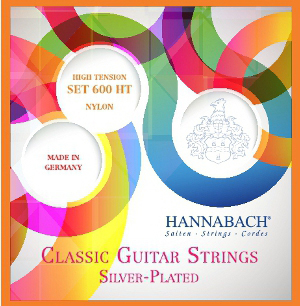 Hannabach 600HT Silver-Plated Orange - комплект струн для классической гитары, сильное натяжение