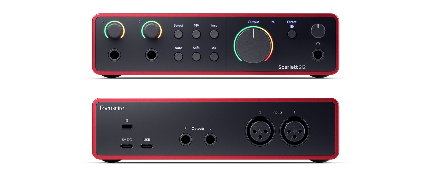 FOCUSRITE Scarlett 2i2 4th Gen - аудио интерфейс USB, 2 входа/2 выхода — изображение 2
