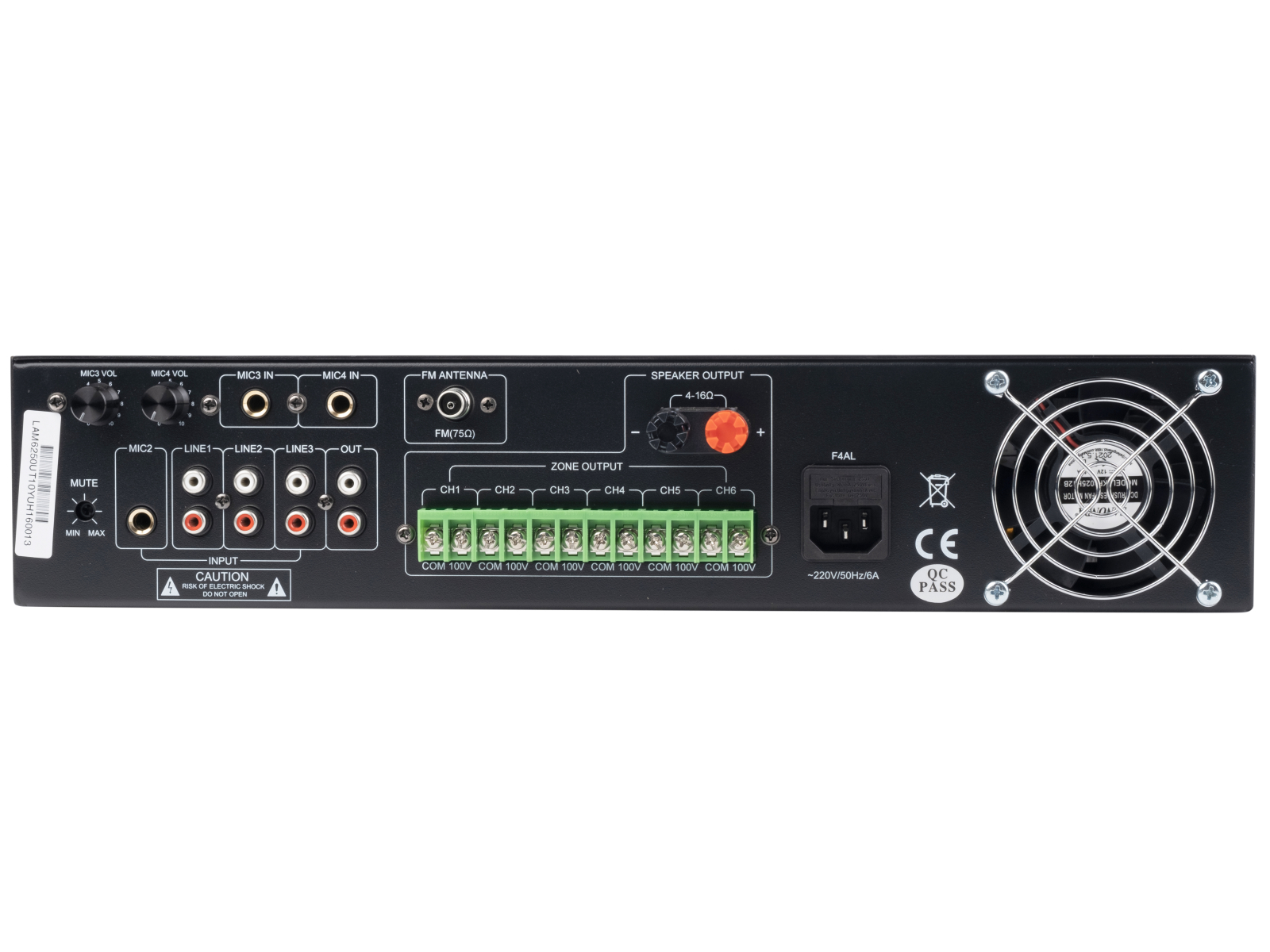 LAudio LAM6350UT - усилитель мощности трансляционный — изображение 2