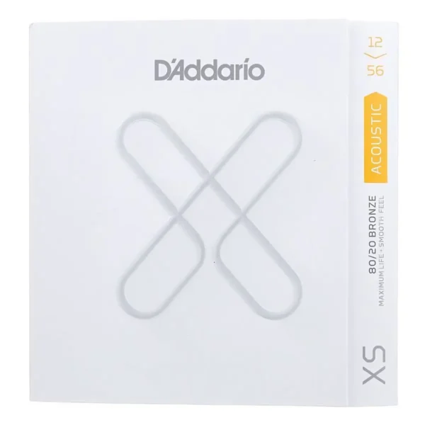 D'Addario XSABR1256 XS - комплект струн для акустической гитары, бронза 80/20, 12-56
