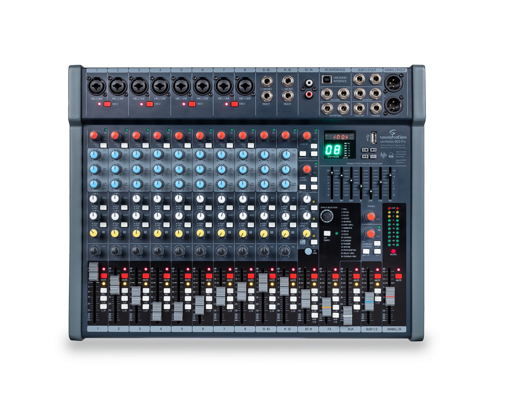 Soundsation Alchemix-803-Pro - микшерный пульт, 14 каналов