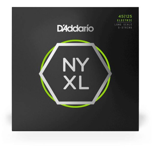 D'ADDARIO NYXL45125 - струны для 5-струнной бас-гитары, калибр 45-125