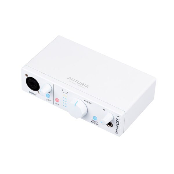 Arturia MiniFuse 1 White - компактный 1-канальный USB-C аудиоинтерфейс