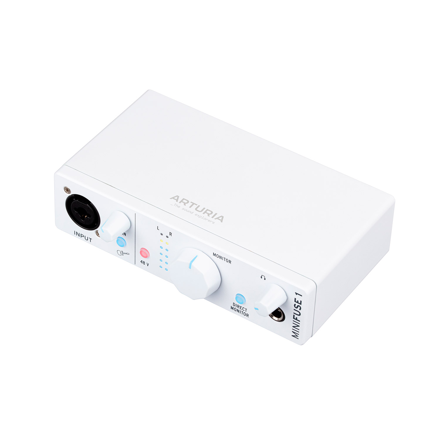 Arturia MiniFuse 1 White - компактный 1-канальный USB-C аудиоинтерфейс