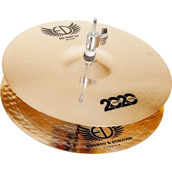ED Cymbals ED2020HH14BR 2020 Brilliant Hi-Hat - две тарелки 14"