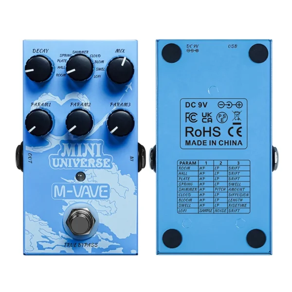 КОМИССИОННАЯ гитарная педаль реверберации - M-Vave Mini Universe reverb