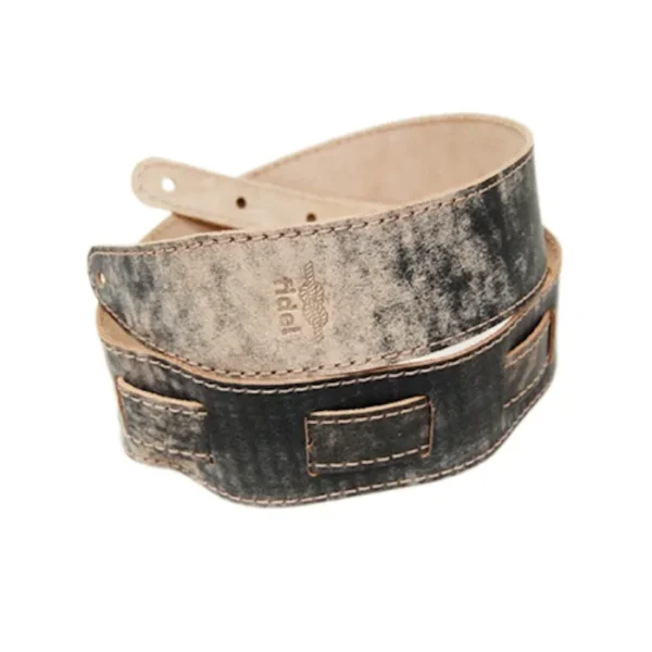 FIDEL FL66023L11 - ремень гитарный кожаный, серия Leather11, цвет Розовый слон