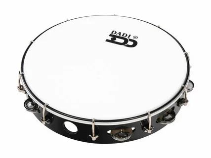 DADI MT6-121A - бубен с пластиком круглый 12" настраиваемый с 1 рядом бубенцов