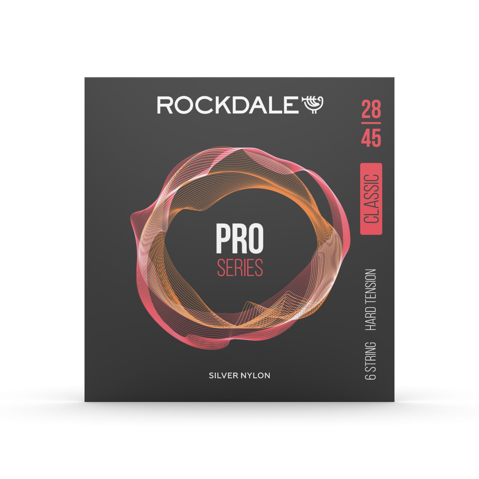 ROCKDALE PRO 28-45 Silver Nylon Hard - струны для классической гитары