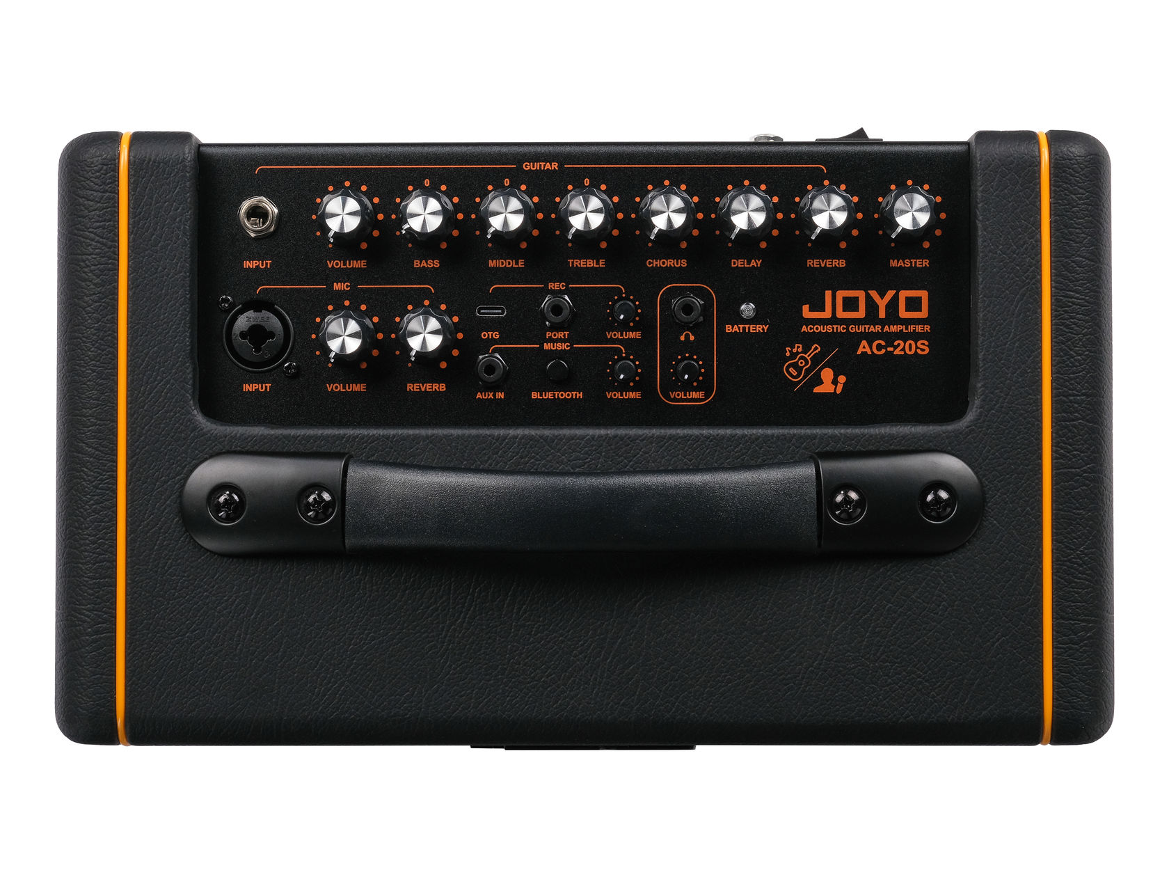 Joyo AC-20S - комбоусилитель для акустической гитары, 20Вт с аккумулятором — изображение 3