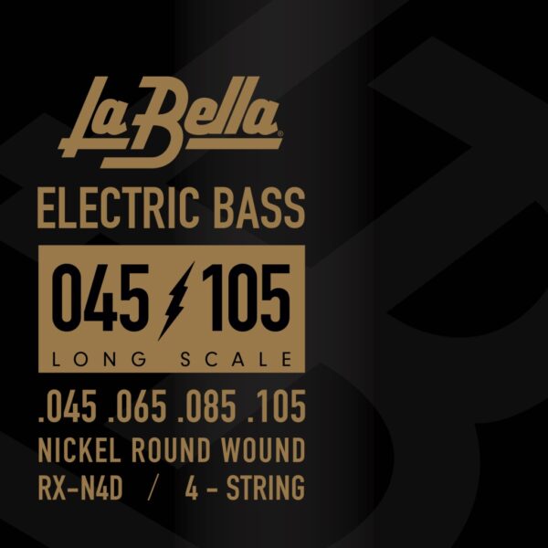 La Bella RX-N4D RX–Nickel - комплект струн 45-105 для бас-гитары, никелированные